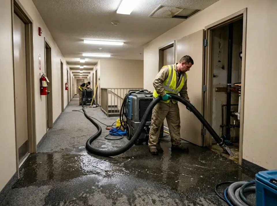 multi-unit-apartment-hallway-f-005 — frequently asked questions, Emergency Burst Pipe Water Extraction & Removal in Harbour…